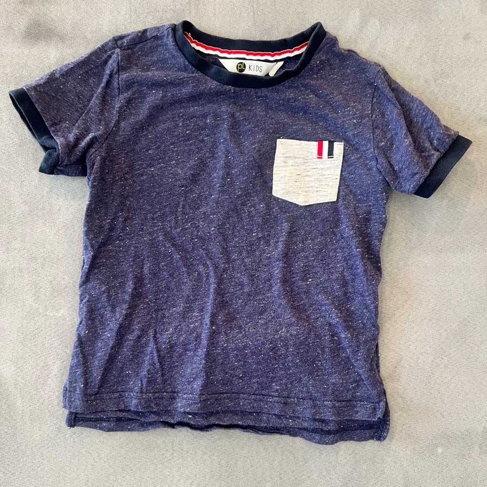 PL Kids Navy Blue T-Shirt with Pocket